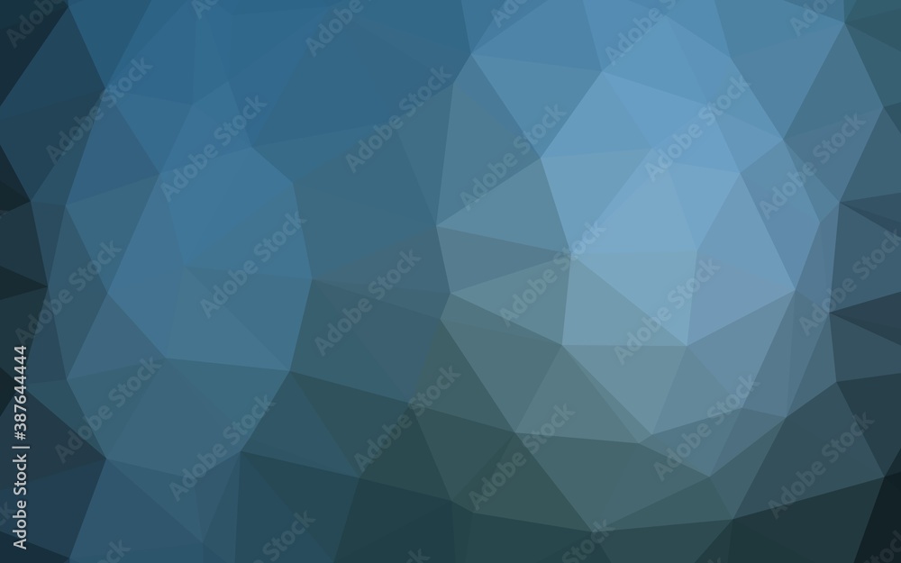 Light BLUE vector abstract polygonal cover.