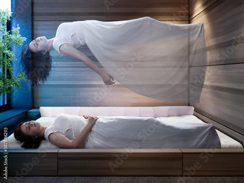 Canvastavla The concept of the astral plane, out-of-body experience, and the afterlife