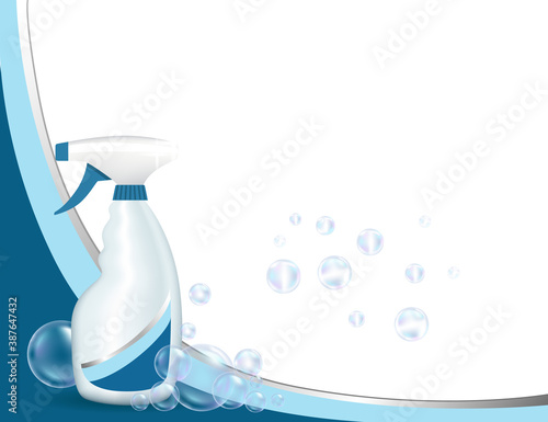 Realistic templates package for bottles toilet cleaner plastic bottles with cleaning gel vector illustration