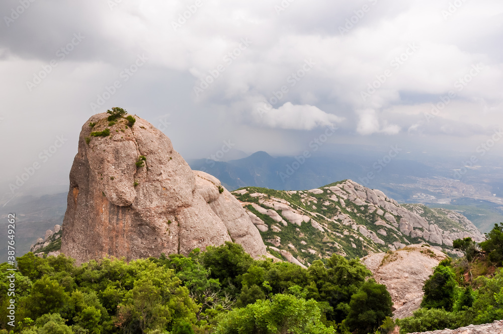 Montserrat mountains near Barcelona, Spain