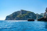 The Lion Head cliff in Palaiokastritsa, Corfu, Greece