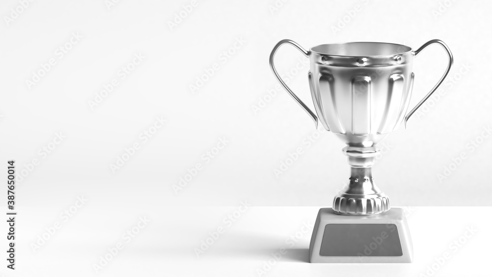 Silver Cup on a white background Silver Cup on a white background