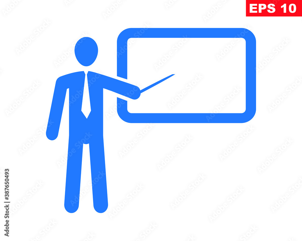teacher icon, trainer icon vector illustration teacher icon, trainer icon vector illustration