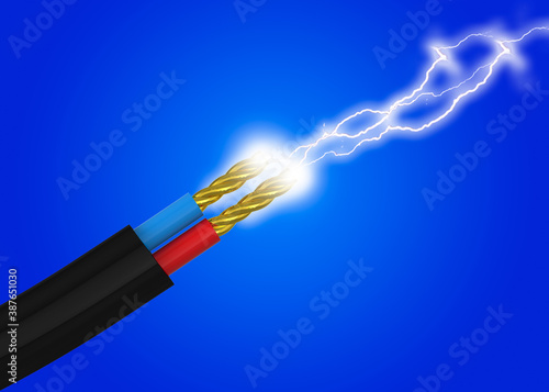 Electricity power and Cable - 3D