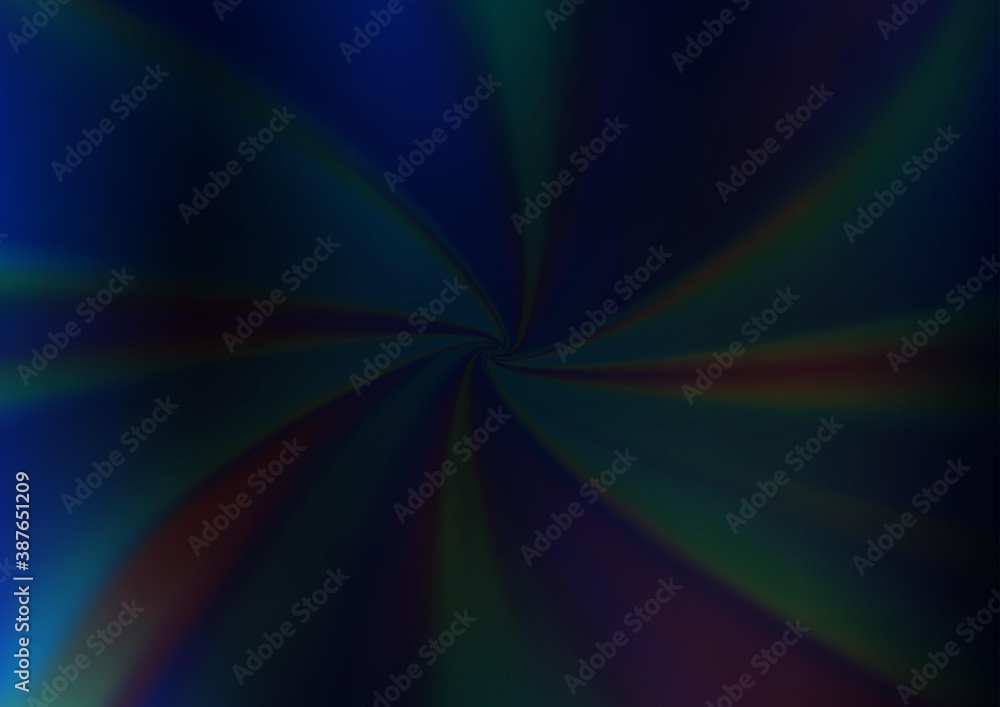 Obraz premium Dark BLUE vector blurred shine abstract background.