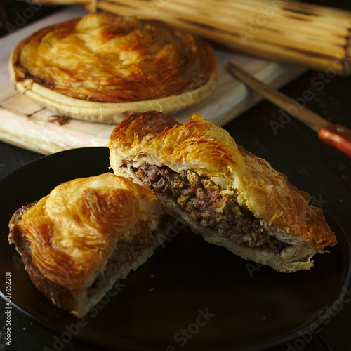 Pastel de carne murciano, comida española, comida típica de Murcia photo