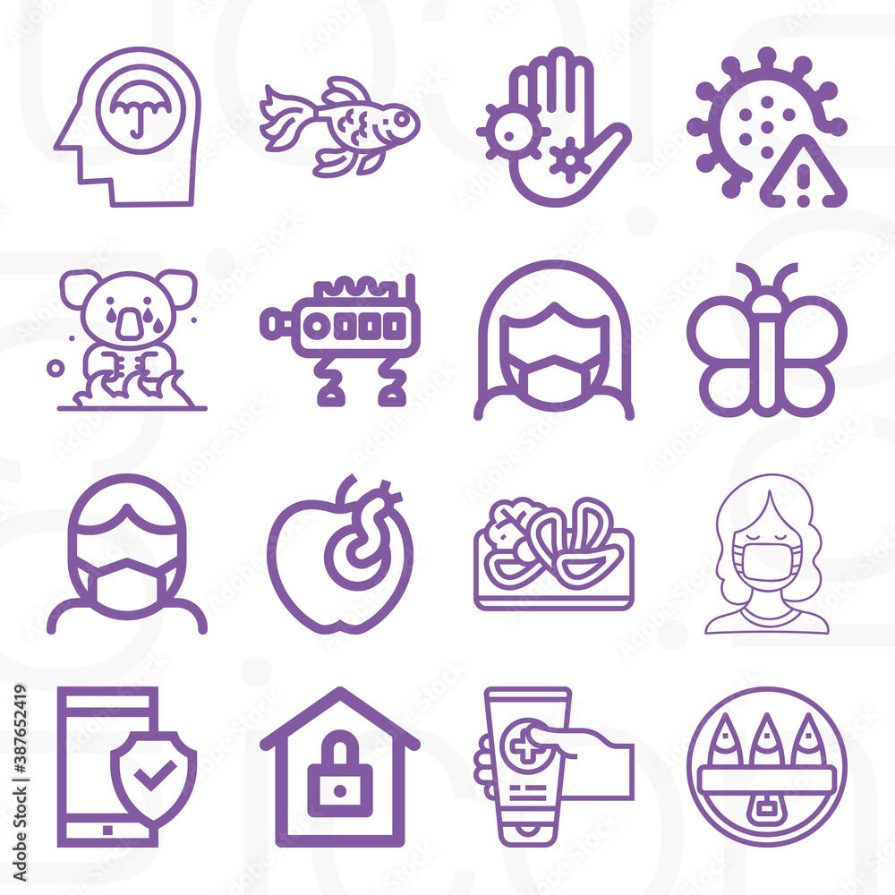 16 pack of cruelty lineal web icons set 16 pack of cruelty lineal web icons set