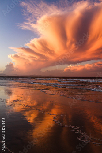 sunset at the beach