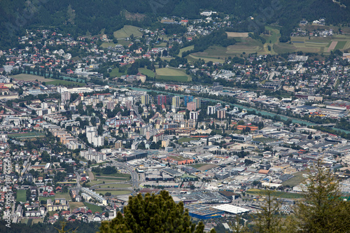 Innsbruck Patscherkofel Hiking to the peaks of the Alps of Tyrol in Austria enjoying the view. Europe scenery.