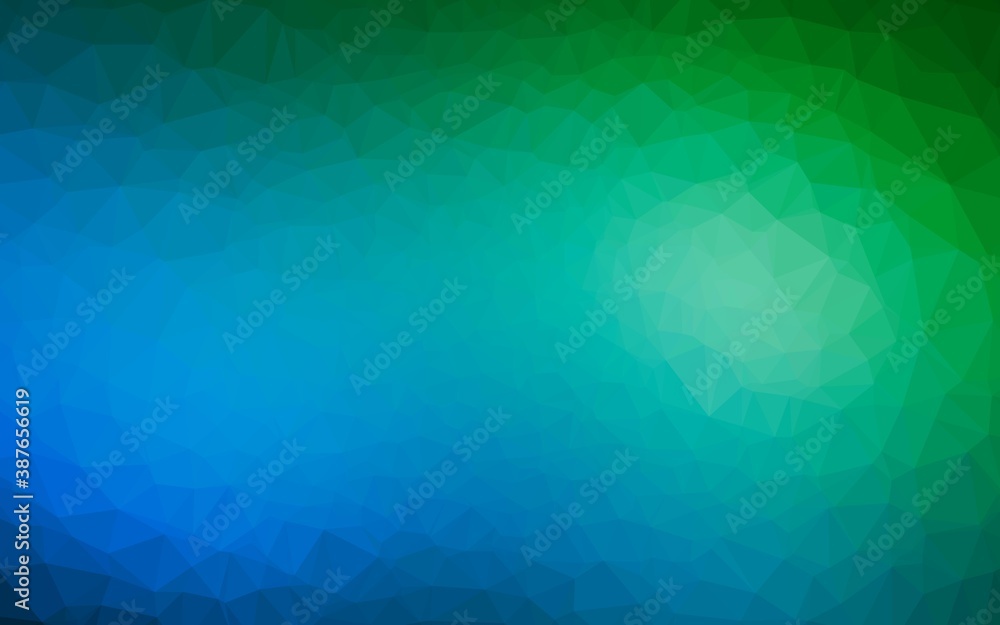 Light Blue, Green vector abstract mosaic pattern. Light Blue, Green vector abstract mosaic pattern.