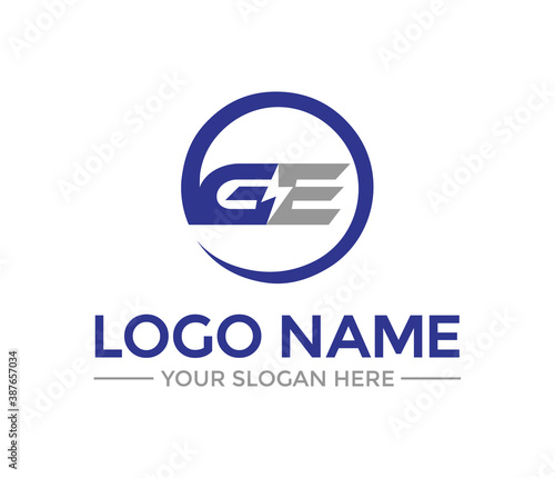 GE Energy Modern Logo Design Template © LogoDesign24