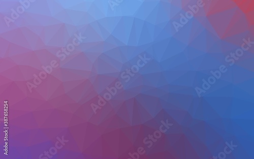 Light Blue, Red vector low poly layout.