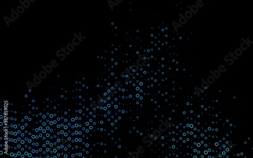 Light BLUE vector cover with spots.