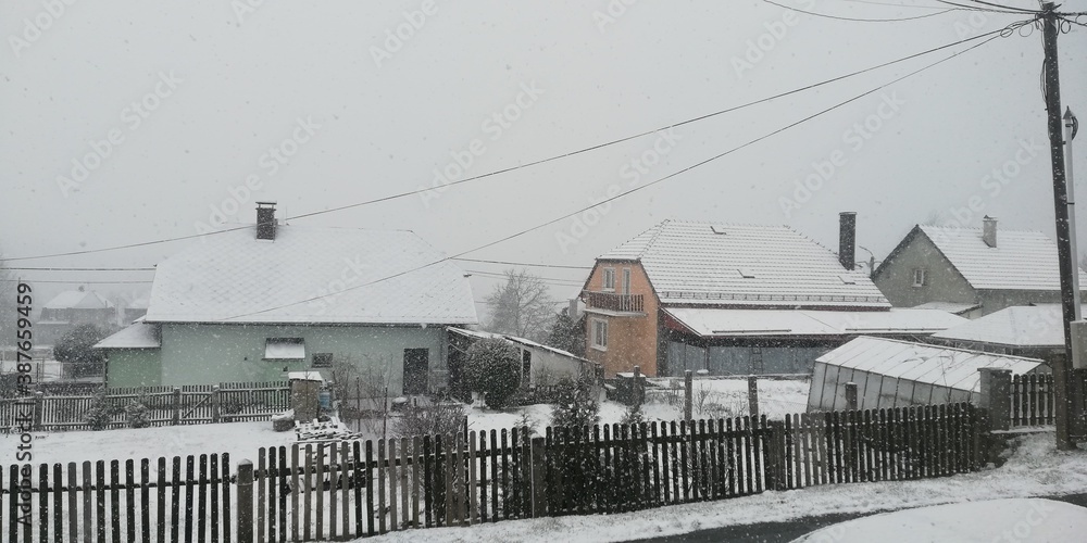 Obraz premium winter in the city