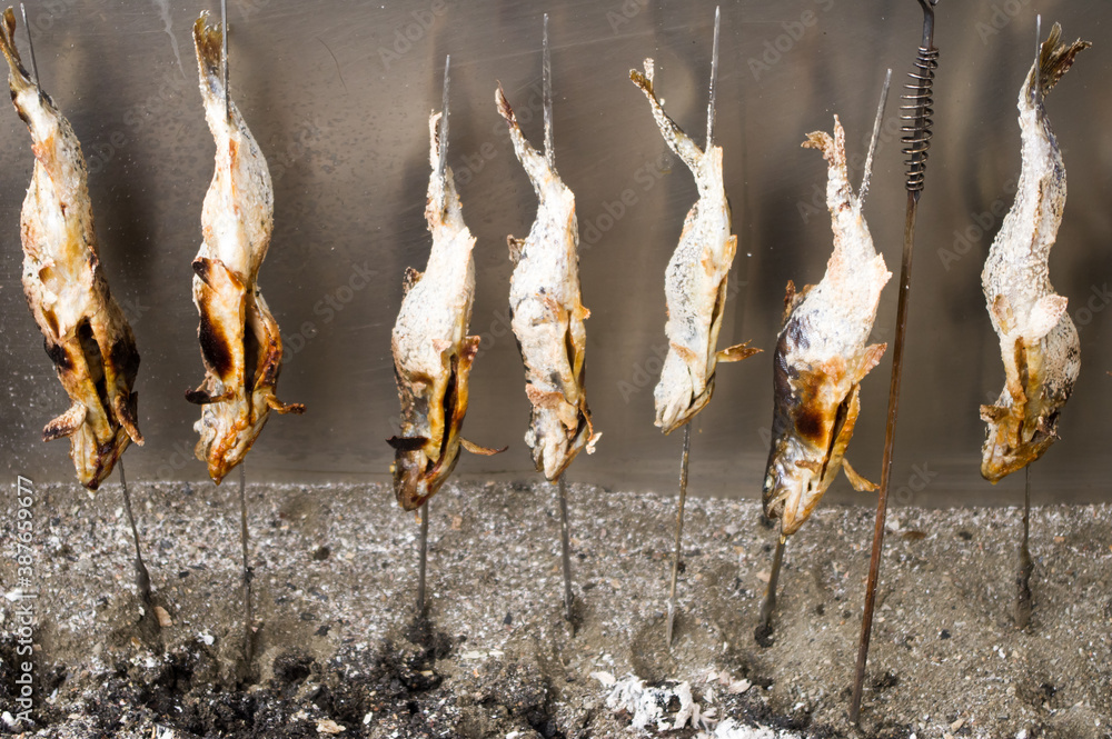 川魚 串焼き Stock 写真 Adobe Stock