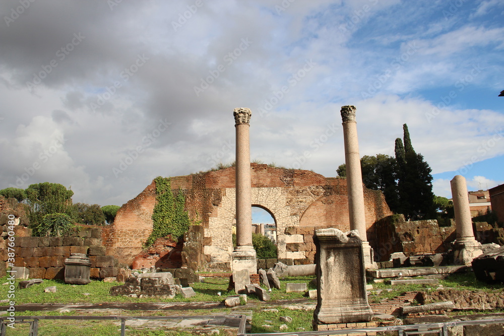 The ancient Roman Forum in Rome.
