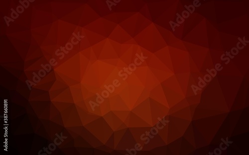 Dark Red vector abstract mosaic backdrop.