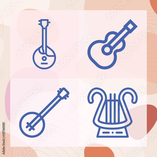 Simple set of observer related lineal icons