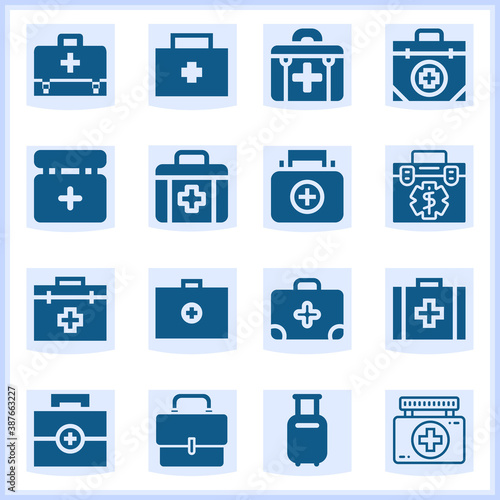 Humanitarian  related simple set. 16  filled