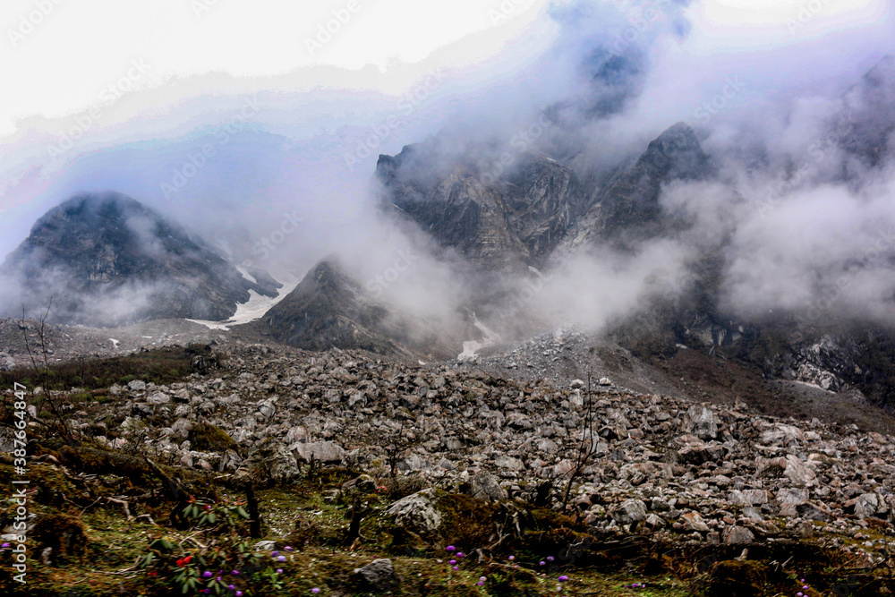 Fototapeta premium landscape with clouds