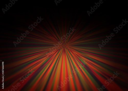 Fototapeta Naklejka Na Ścianę i Meble -  Dark Orange vector blurred shine abstract background.