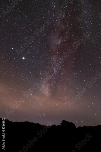 Astrofotografía de la vía láctea