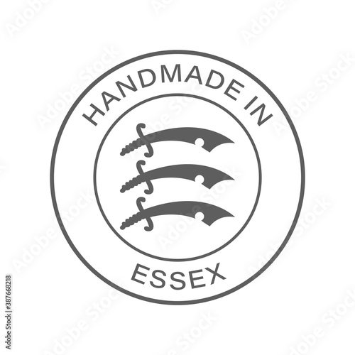 Wallpaper Mural "Handmade in Essex" icon, vector with transparency