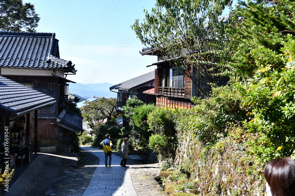 Fototapeta premium 中山道：馬籠宿（NAKASENDO:MAGOMEZYUKU)