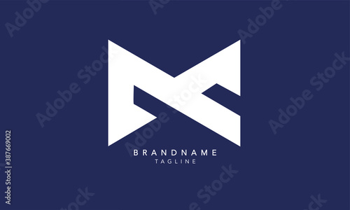 Alphabet letters Initials Monogram logo MC, CM, M and C