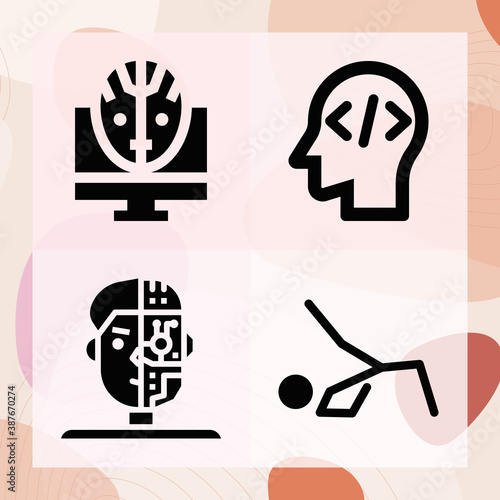 Simple set of limbs related filled icons