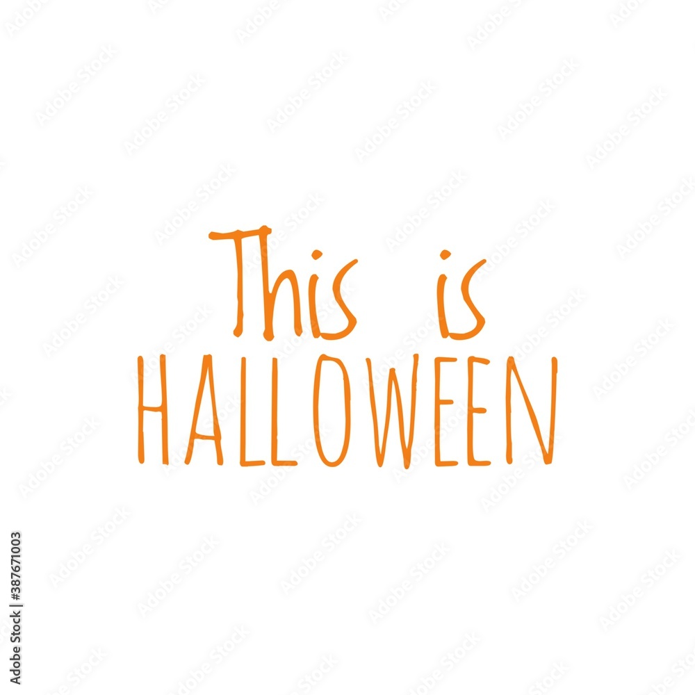 Halloween Word Illustration for design / To print / For web/app design development / Product Development / Lettering Halloween Word Illustration for design / To print / For web/app design development / Product Development / Lettering