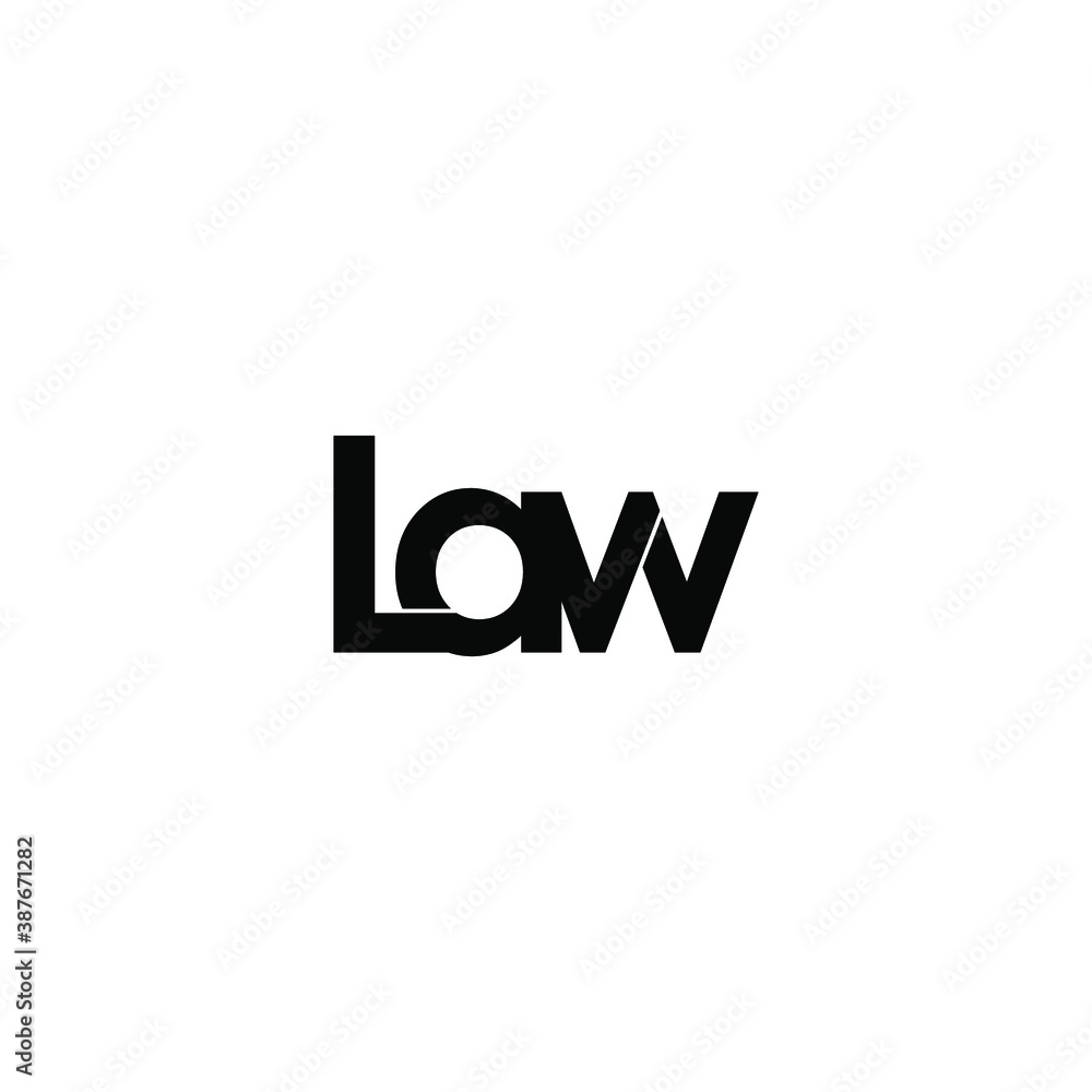 law letter original monogram logo design law letter original monogram logo design