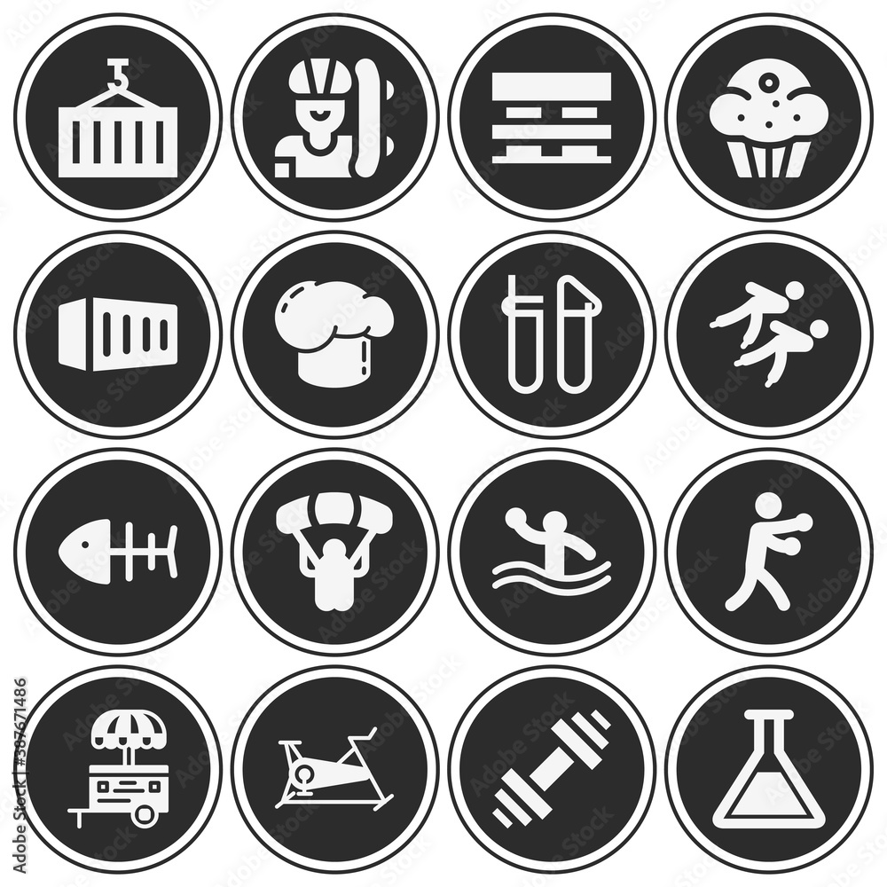 16 pack of pan filled web icons set 16 pack of pan filled web icons set