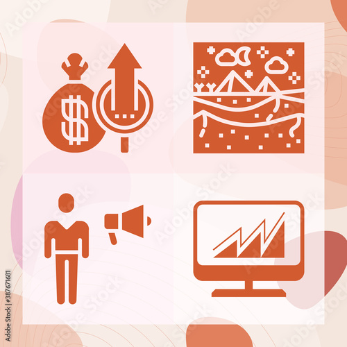 Simple set of dissent related filled icons