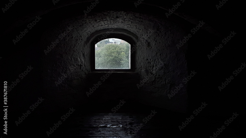 Light window in the dark fort Light window in the dark fort