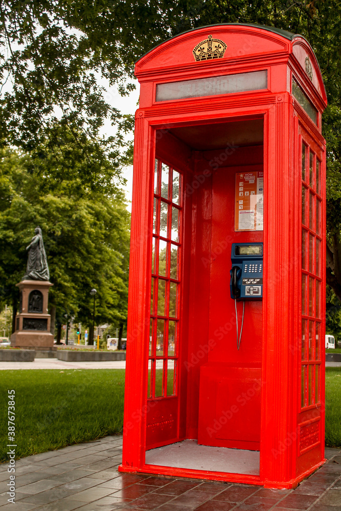 Obraz premium british telephone box