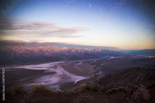 Landscape view of Death Valley National Park during sunrise as seen from Dantes View (California). © Patrick