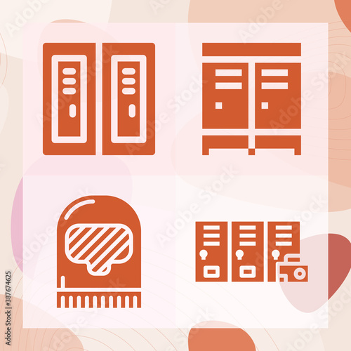 Simple set of hume related filled icons