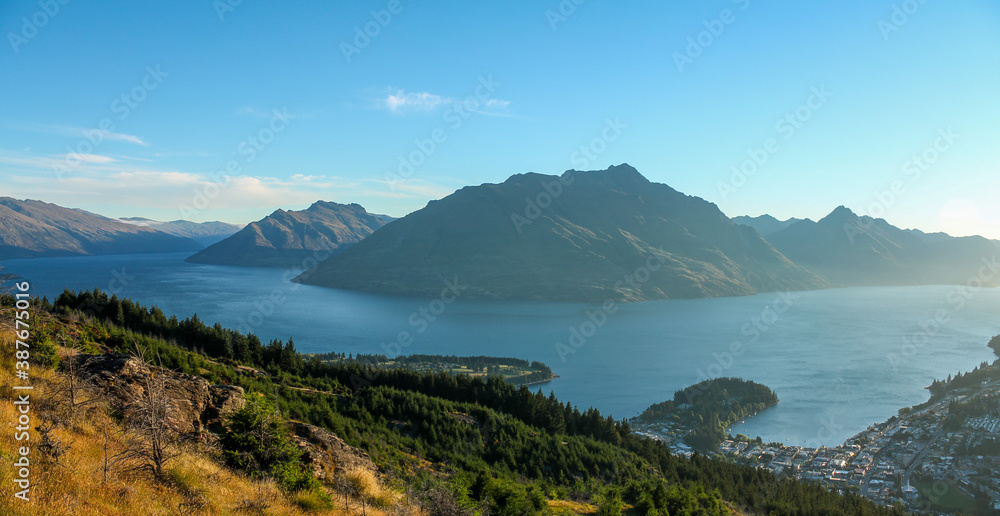 panoramic lake.and mountain