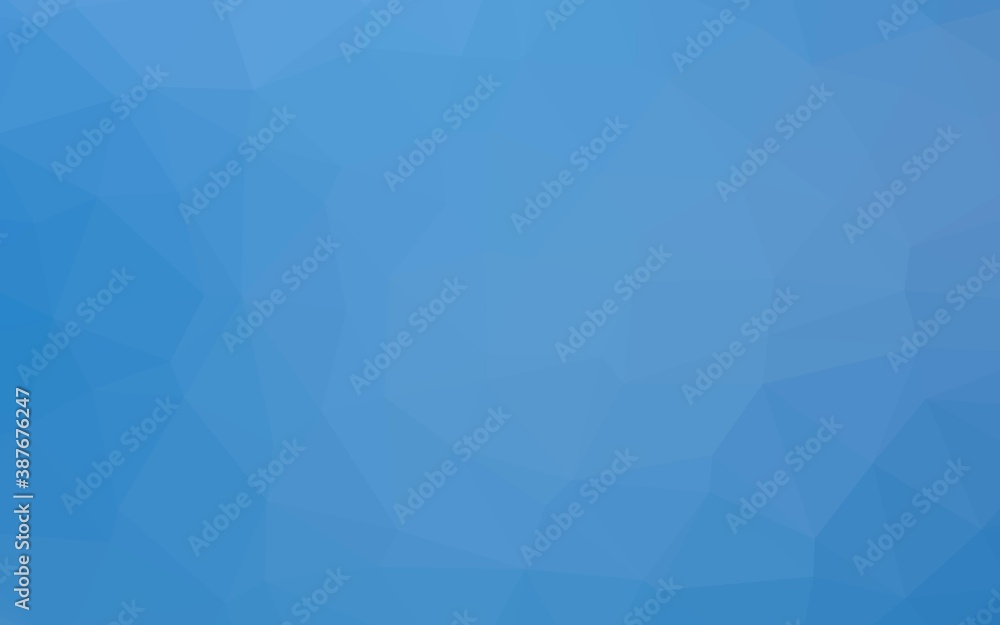 Light BLUE vector shining triangular pattern. Light BLUE vector shining triangular pattern.