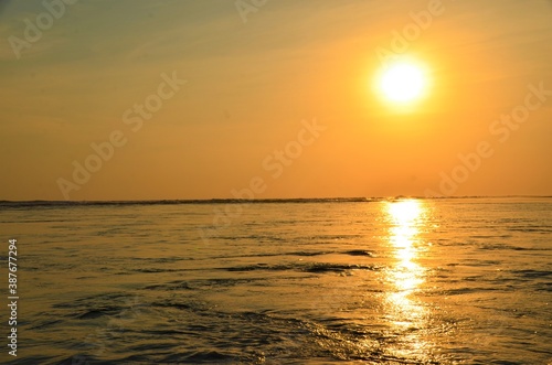 sunset over the sea © Henry