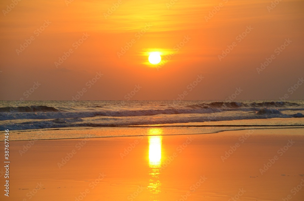 Fototapeta premium sunset on the beach