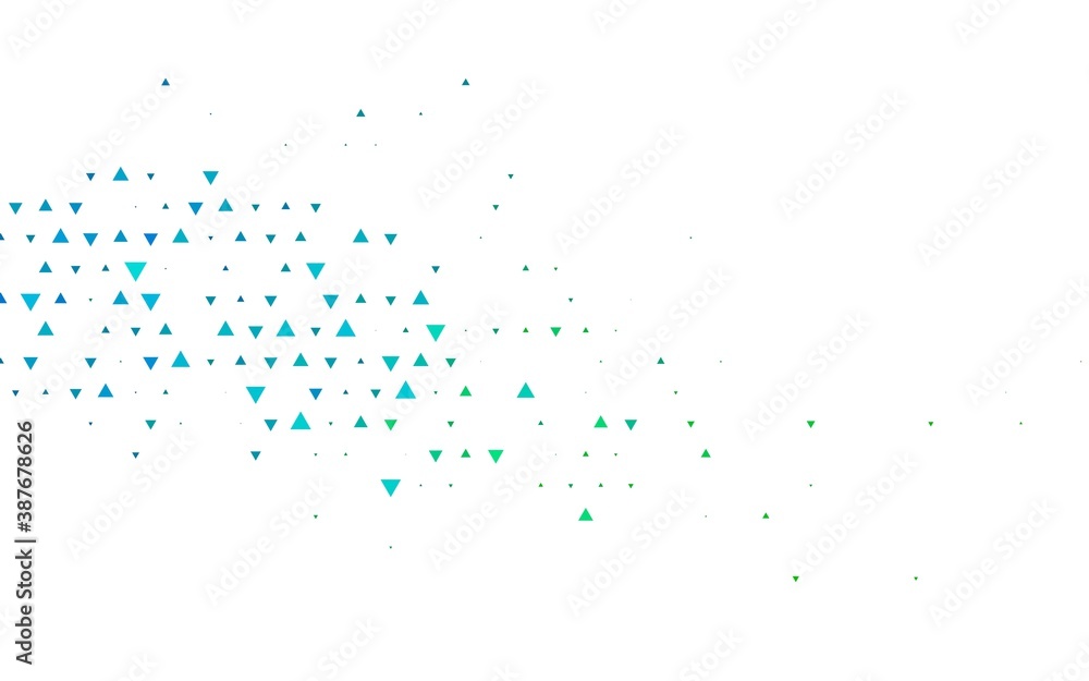 Light Blue, Green vector cover in polygonal style.