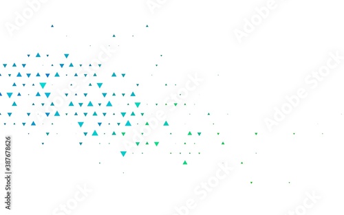 Light Blue  Green vector cover in polygonal style.