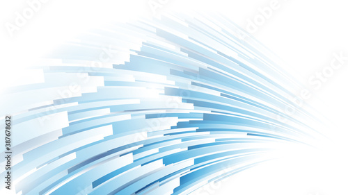 Abstract blue and white technology Hi-tech futuristic digital. High and Lines speed movement. Vector illustration