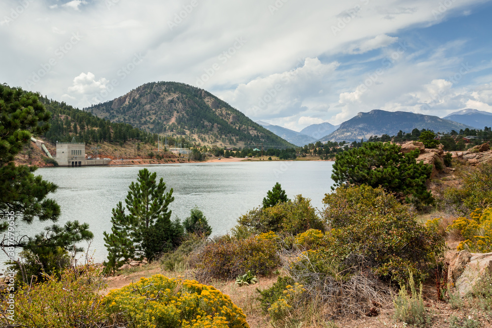 Lake Estes in summer season. Colorado, North America