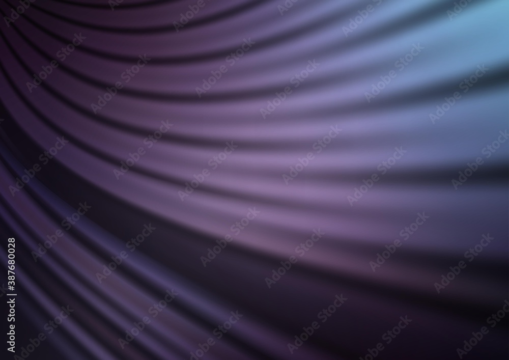 Fototapeta premium Dark Purple vector blurred bright background.