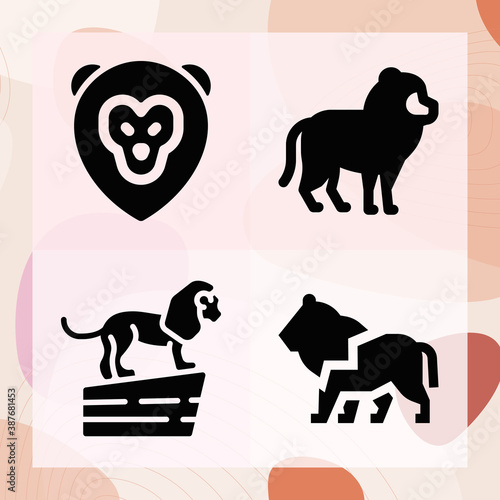 Simple set of jeff related filled icons