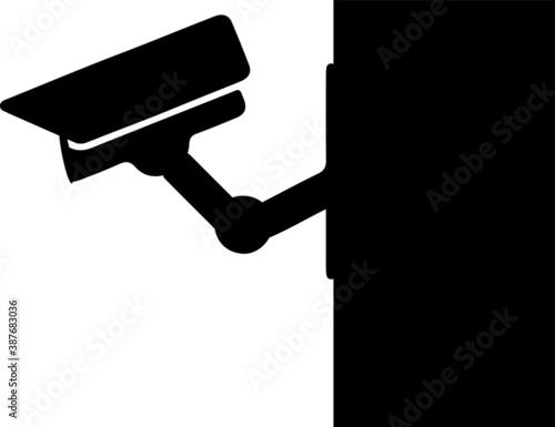 Cctv camera vector illustration isolated on background