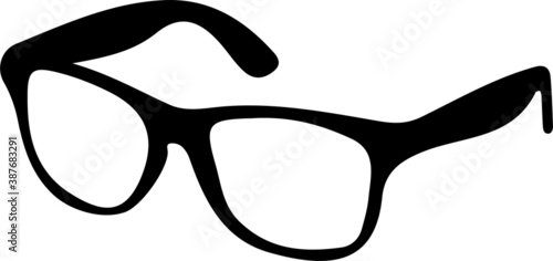 glasses icon isolated on white background